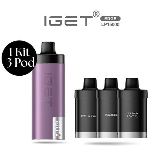 IGET Edge LP15000 Starter Kit (3 Pods)